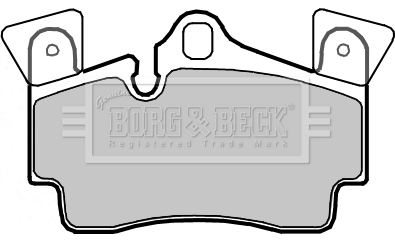 Sada brzdových platničiek kotúčovej brzdy BORG & BECK