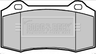 Sada brzdových platničiek kotúčovej brzdy BORG & BECK