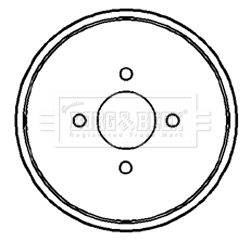 Brzdový bubon BORG & BECK