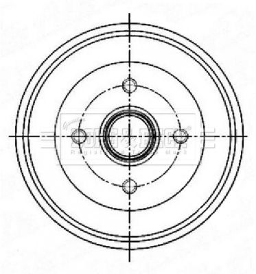 Brzdový bubon BORG & BECK