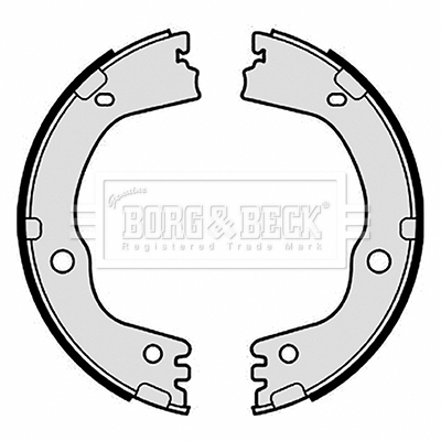 Sada brzd. čeľustí parkov. brzdy BORG & BECK