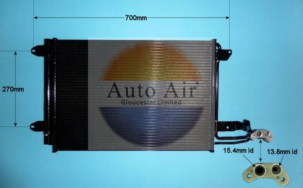 Kondenzátor klimatizácie Auto Air Gloucester Ltd