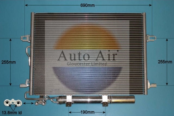 Kondenzátor klimatizácie Auto Air Gloucester Ltd