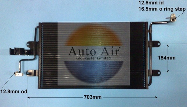 Kondenzátor klimatizácie Auto Air Gloucester Ltd