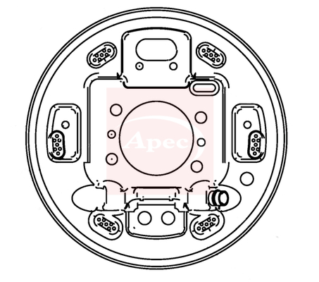 Nosná doska pre brzdy Apec Limited