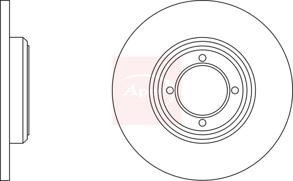 Brzdový kotúč Apec Limited