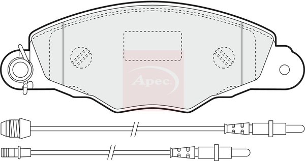 Sada brzdových platničiek kotúčovej brzdy Apec Limited