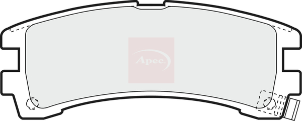 Sada brzdových platničiek kotúčovej brzdy Apec Limited