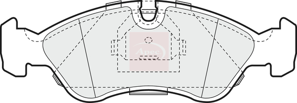 Sada brzdových platničiek kotúčovej brzdy Apec Limited