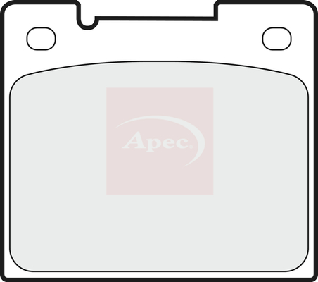 Sada brzdových platničiek kotúčovej brzdy Apec Limited