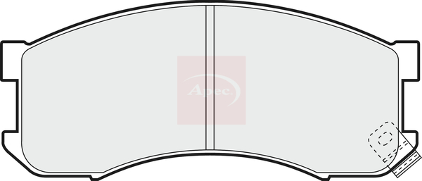 Sada brzdových platničiek kotúčovej brzdy Apec Limited