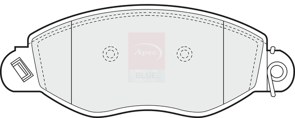 Sada brzdových platničiek kotúčovej brzdy Apec Limited