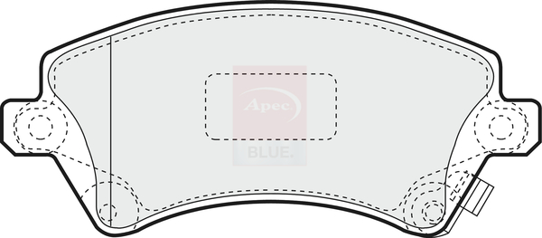 Sada brzdových platničiek kotúčovej brzdy Apec Limited