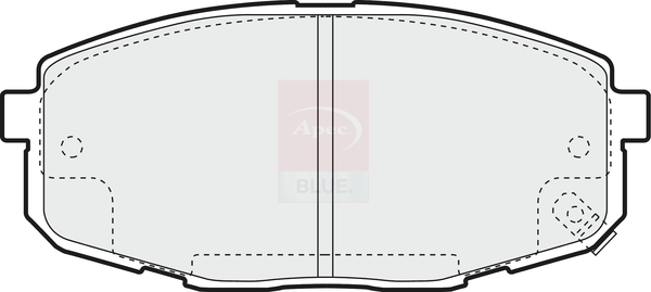 Sada brzdových platničiek kotúčovej brzdy Apec Limited