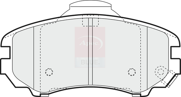Sada brzdových platničiek kotúčovej brzdy Apec Limited