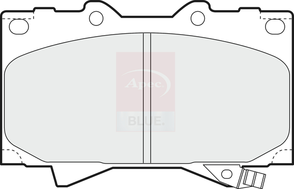 Sada brzdových platničiek kotúčovej brzdy Apec Limited