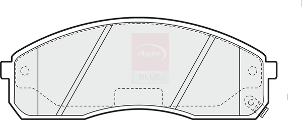 Sada brzdových platničiek kotúčovej brzdy Apec Limited