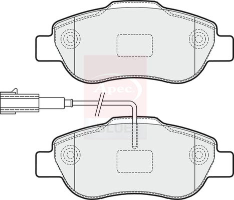 Sada brzdových platničiek kotúčovej brzdy Apec Limited