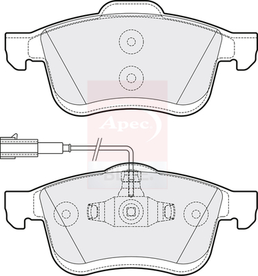 Sada brzdových platničiek kotúčovej brzdy Apec Limited