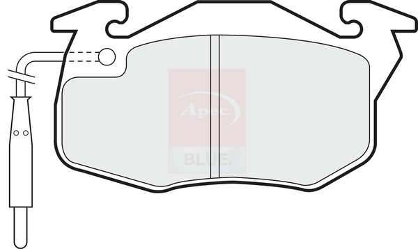 Sada brzdových platničiek kotúčovej brzdy Apec Limited