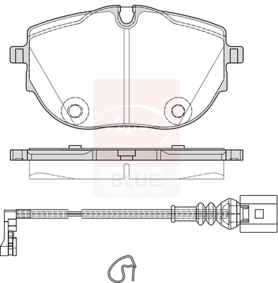 Sada brzdových platničiek kotúčovej brzdy Apec Limited
