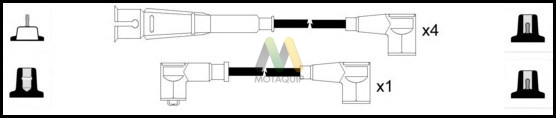 Sada zapaľovacích káblov Motaquip Limited