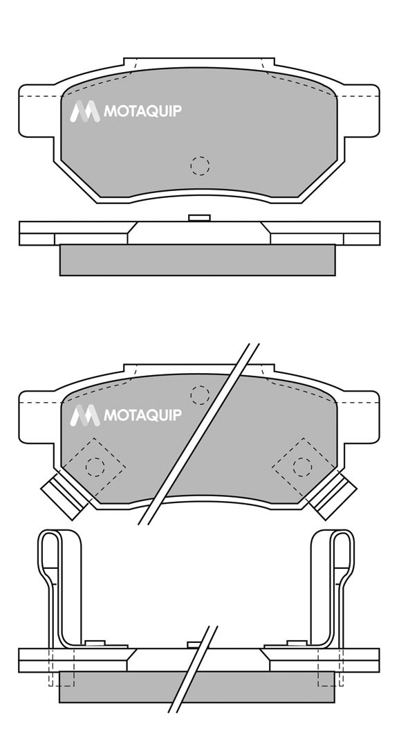 Sada brzdových platničiek kotúčovej brzdy Motaquip Limited