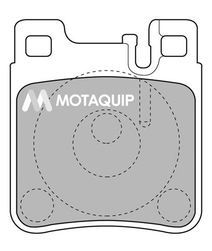 Sada brzdových platničiek kotúčovej brzdy Motaquip Limited