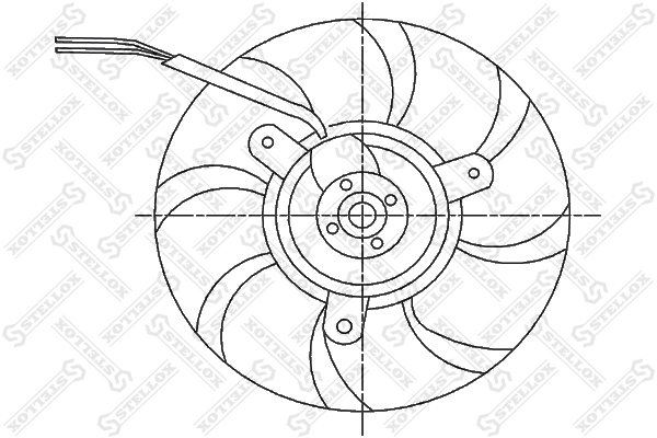Ventilátor chladenia motora STELLOX