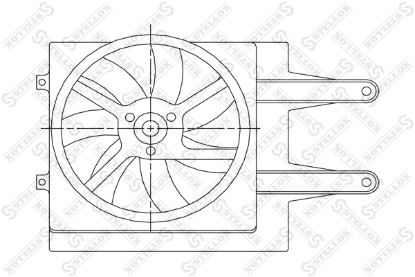 Ventilátor chladenia motora STELLOX