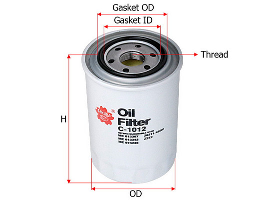 Olejový filter Sakura Automotive