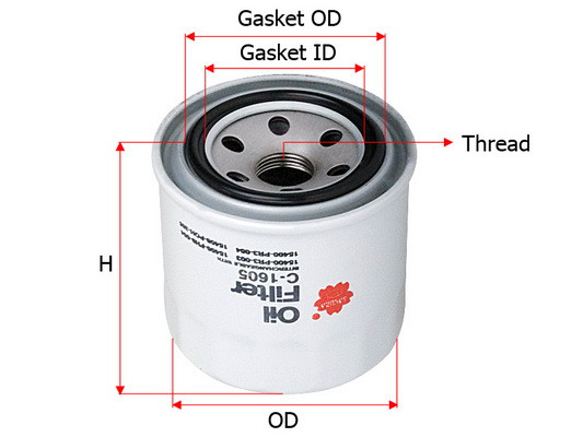 Olejový filter Sakura Automotive