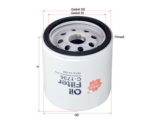Olejový filter Sakura Automotive