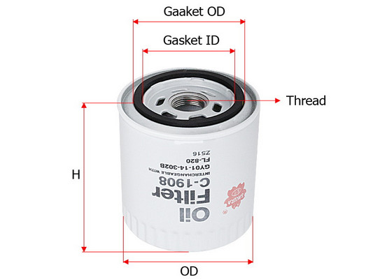 Olejový filter Sakura Automotive