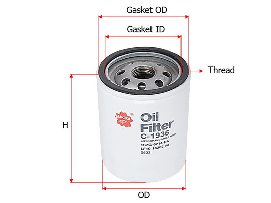 Olejový filter Sakura Automotive