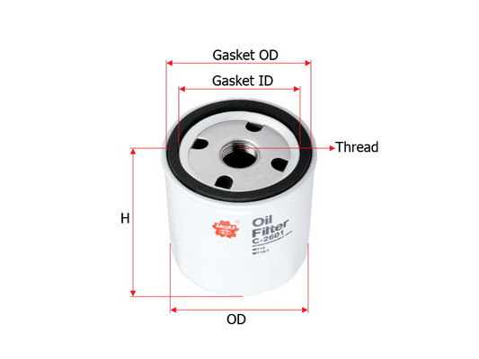 Olejový filter Sakura Automotive