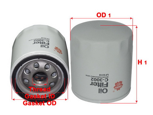 Olejový filter Sakura Automotive
