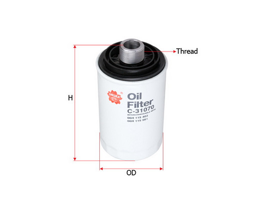 Olejový filter Sakura Automotive