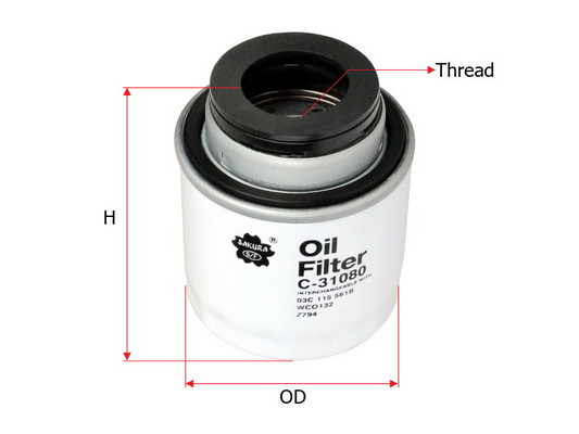 Olejový filter Sakura Automotive