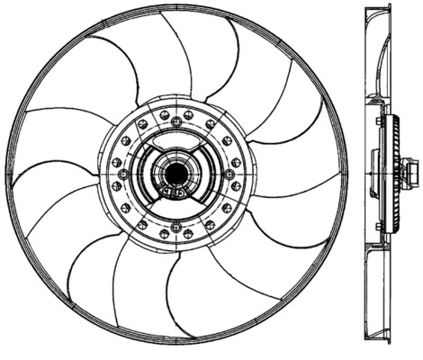 Ventilátor chladenia motora Wilmink B.V.