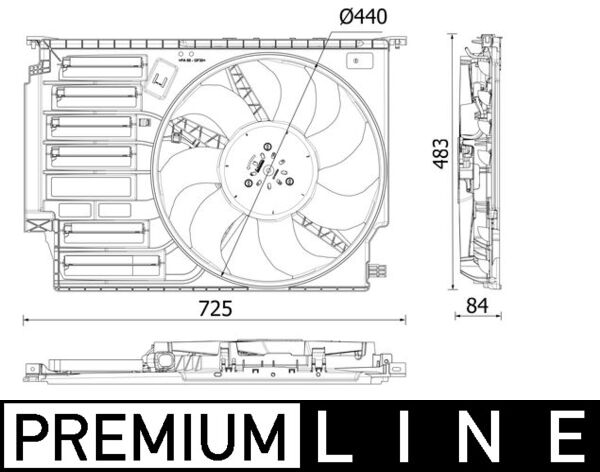 Ventilátor chladenia motora Wilmink B.V.