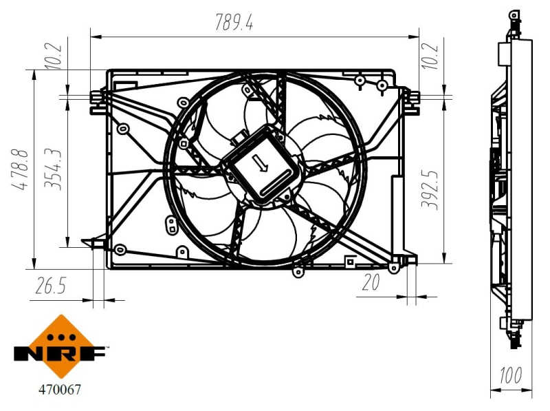 Ventilátor chladenia motora Wilmink B.V.