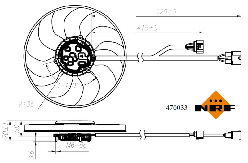 Ventilátor chladenia motora Wilmink B.V.