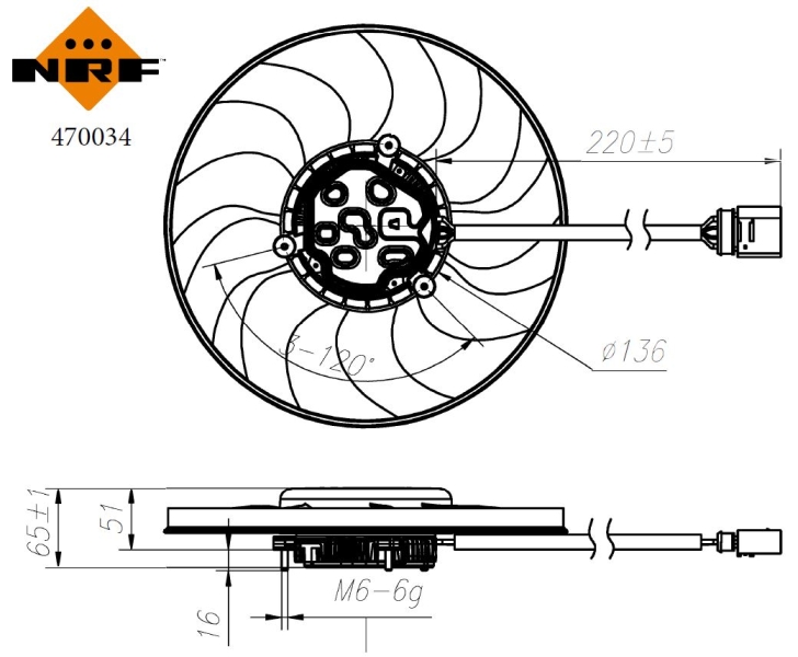 Ventilátor chladenia motora Wilmink B.V.