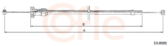 Lanko pre otváranie kapoty motora COFLE