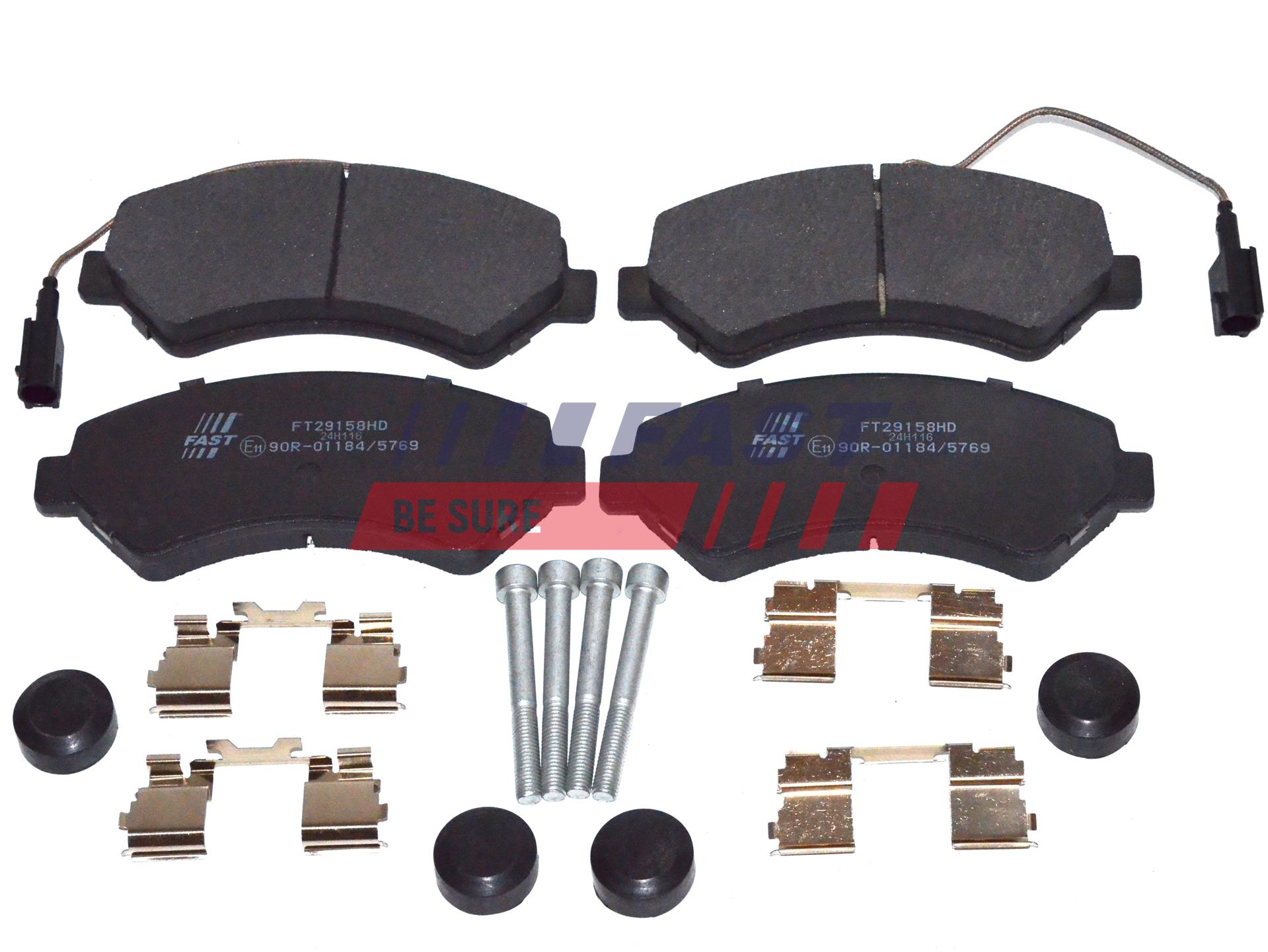 Sada brzdových platničiek kotúčovej brzdy FAST