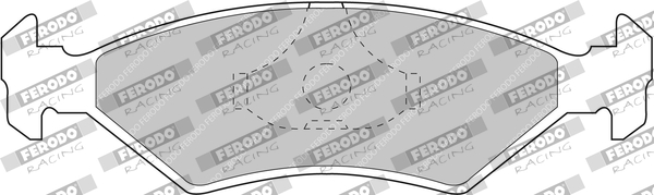 Sada brzdových platničiek kotúčovej brzdy FERODO RACING
