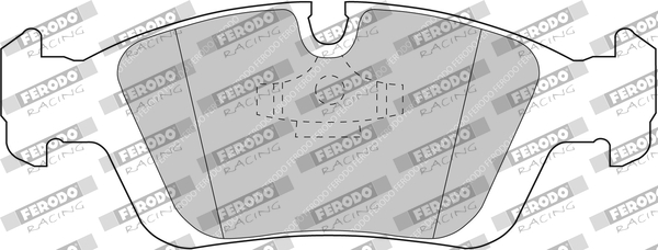 Sada brzdových platničiek kotúčovej brzdy FERODO RACING