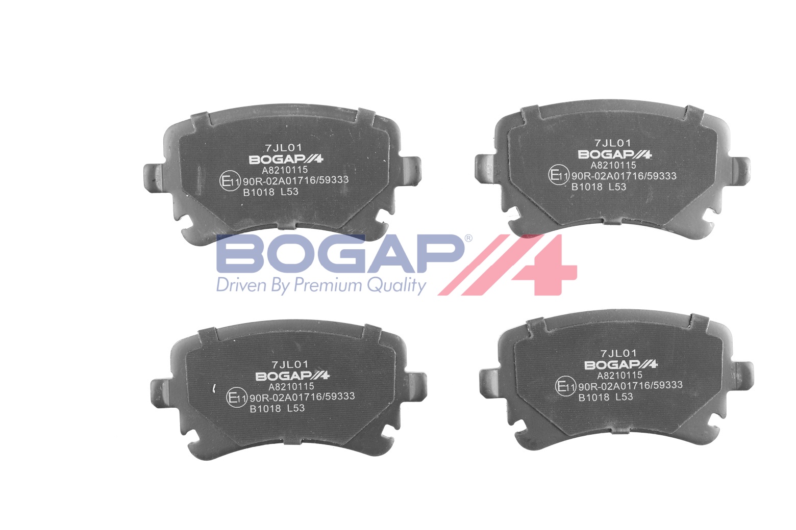 Sada brzdových platničiek kotúčovej brzdy BOGAP GmbH