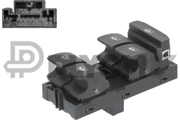 Spínač elektrického otvárania okien PLYOM